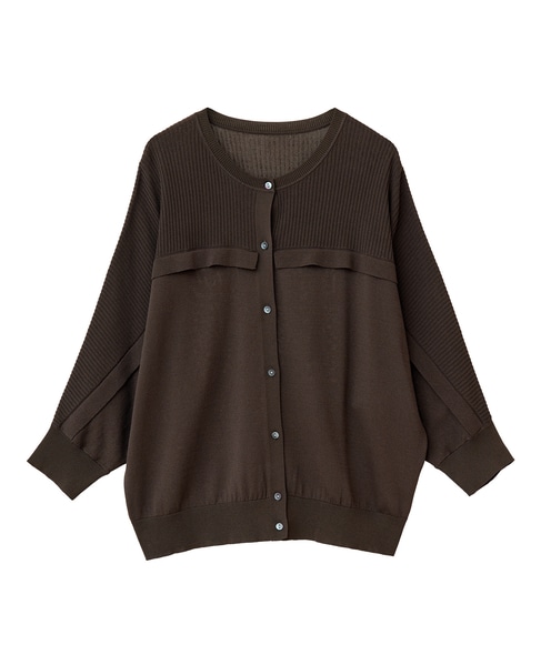 【LOURMARIN】フリルカーディガン 詳細画像 ブラウン 3