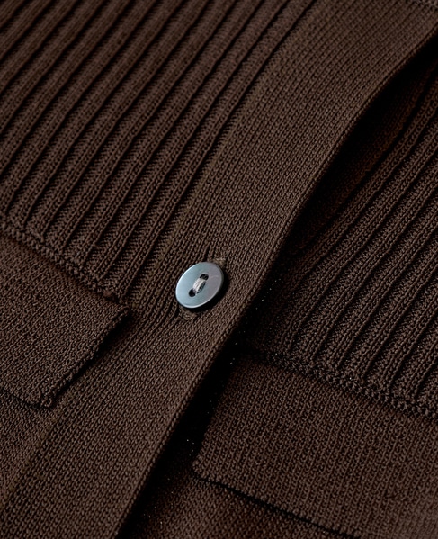 【LOURMARIN】フリルカーディガン 詳細画像 ブラウン 9