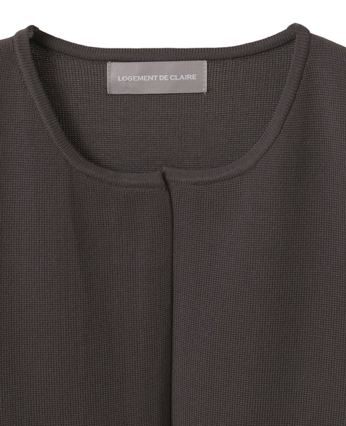 ラウンドネックカーディガン 詳細画像 ダークブラウン 10