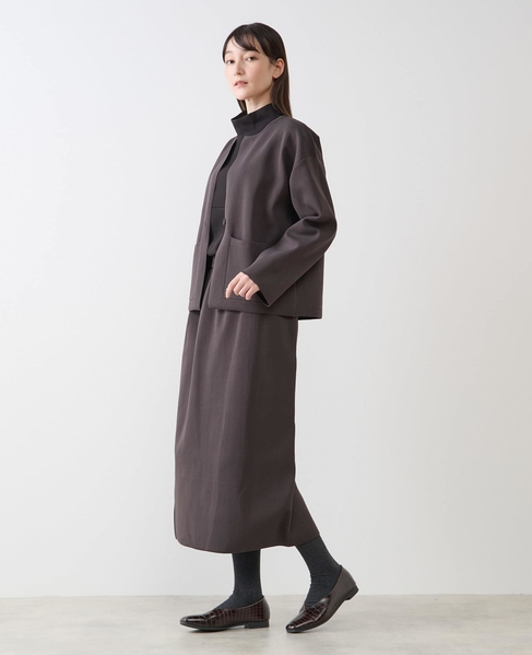 ラウンドネックカーディガン 詳細画像 ダークブラウン 3