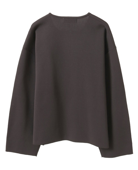 ラウンドネックカーディガン 詳細画像 ダークブラウン 9