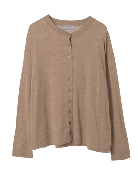 メリノウールクルーネックカーディガン 詳細画像 ベージュ 4