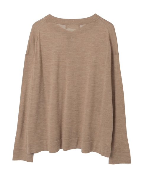 メリノウールクルーネックカーディガン 詳細画像 ベージュ 5