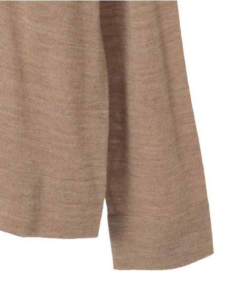 メリノウールクルーネックカーディガン 詳細画像 ベージュ 7