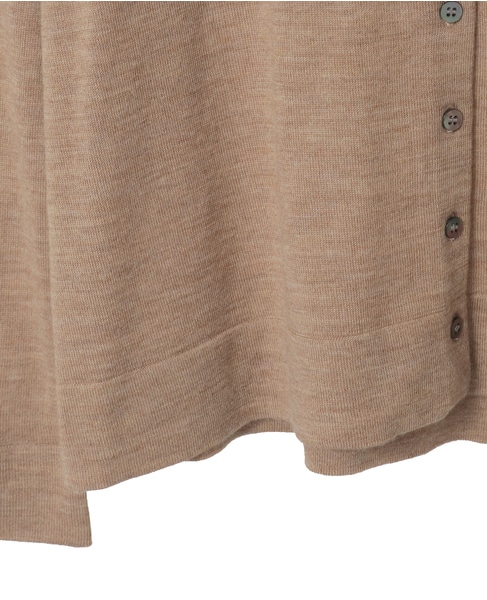 メリノウールクルーネックカーディガン 詳細画像 ベージュ 8