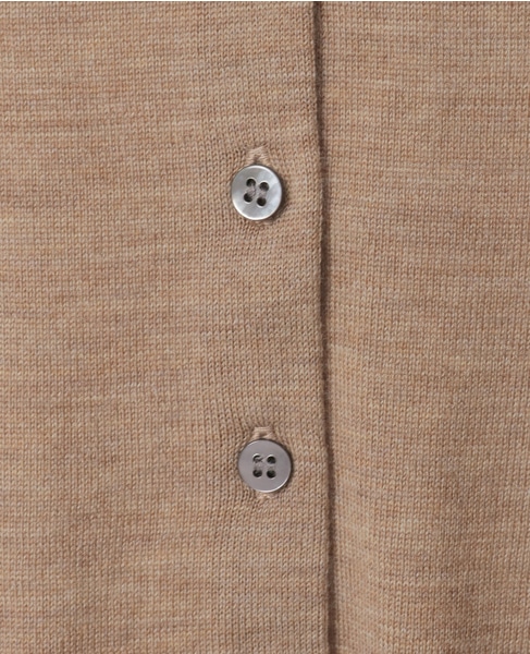 メリノウールクルーネックカーディガン 詳細画像 ベージュ 9