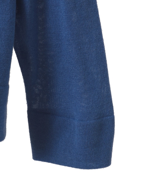 メリノウールクルーネックカーディガン 詳細画像 ブルー 12