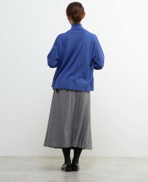 メリノウールクルーネックカーディガン 詳細画像 ブルー 5