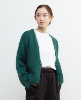 ロングシャギーショートカーディガン