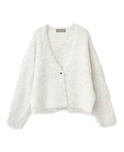 ロングシャギーショートカーディガン 詳細画像 ライトグレー 10