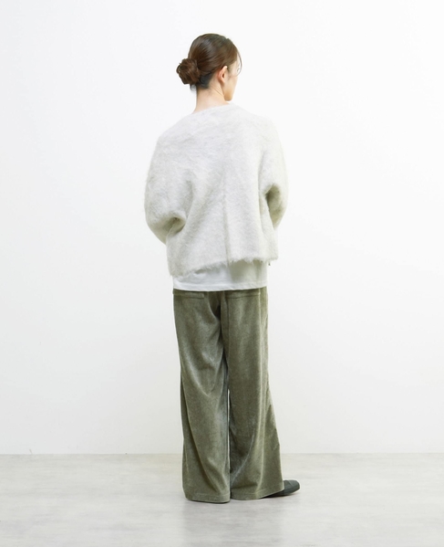 ロングシャギーショートカーディガン 詳細画像 ライトグレー 6