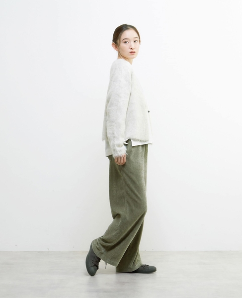 ロングシャギーショートカーディガン 詳細画像 ライトグレー 7