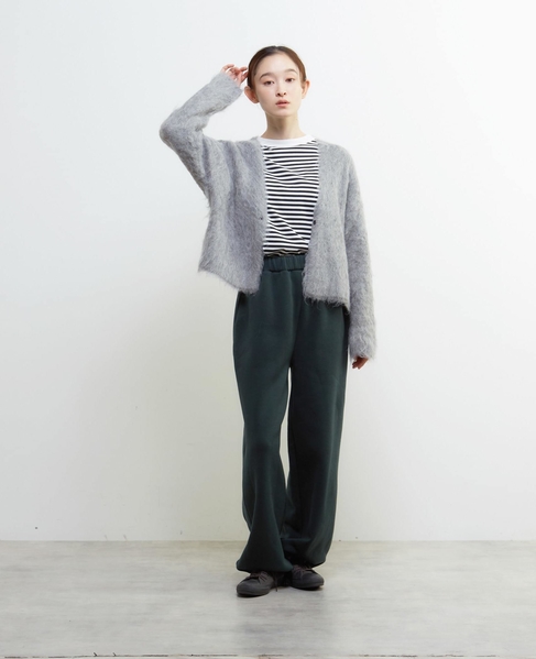 ロングシャギーショートカーディガン 詳細画像 ミディアムグレー 10