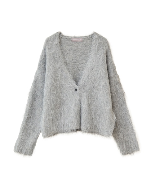 ロングシャギーショートカーディガン 詳細画像 ミディアムグレー 11