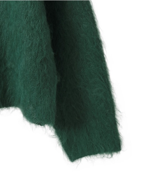 ロングシャギーショートカーディガン 詳細画像 モスグリーン 13