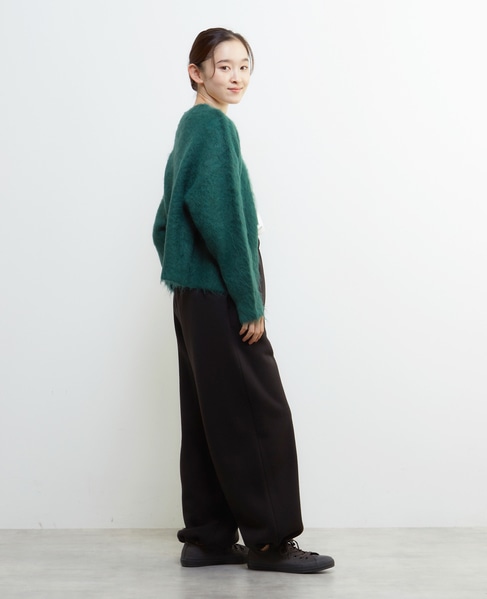ロングシャギーショートカーディガン 詳細画像 モスグリーン 8