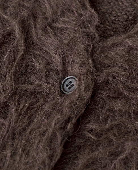 ロングシャギーショートカーディガン 詳細画像 ブラウン 15