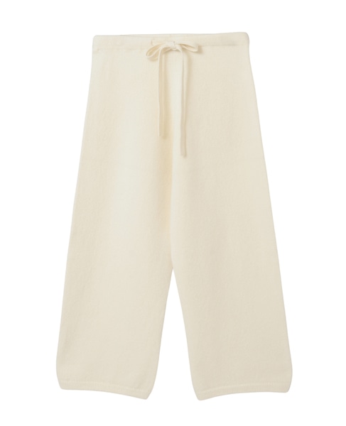 【LOURMARIN】ニットイージーストレートパンツ 詳細画像 オフホワイト 10