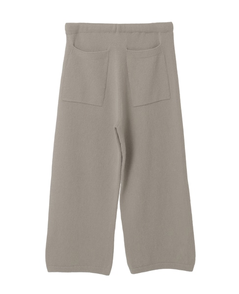 【LOURMARIN】ニットイージーストレートパンツ 詳細画像 グレー 10