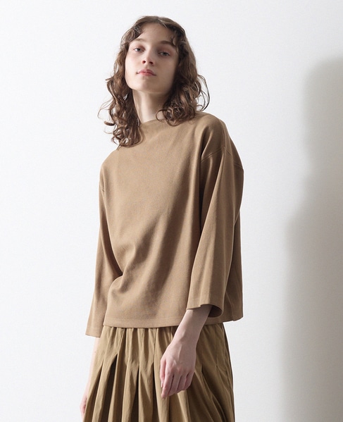 ボトルネックニットプルオーバー 詳細画像 モカ 1