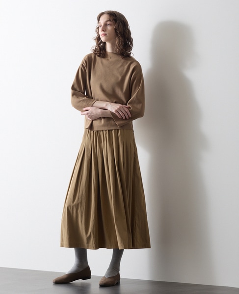 ボトルネックニットプルオーバー 詳細画像 モカ 3