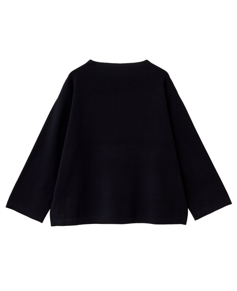 ボトルネックニットプルオーバー 詳細画像 ブラック 9