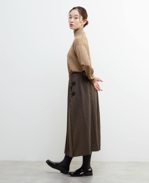 メリノウールハイネックニットプルオーバー 詳細画像 ベージュ 4