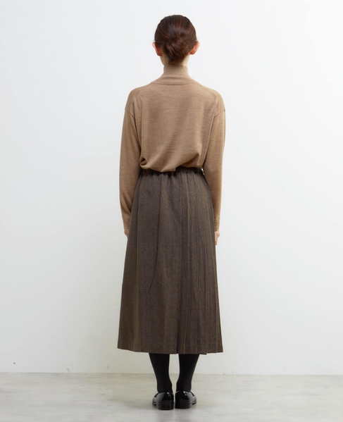 メリノウールハイネックニットプルオーバー 詳細画像 ベージュ 5