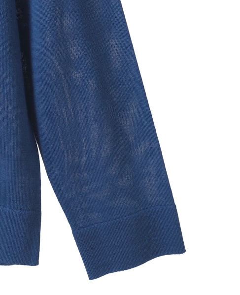 メリノウールハイネックニットプルオーバー 詳細画像 ブルー 13