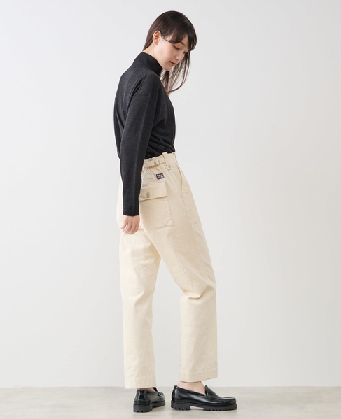 メリノウールハイネックニットプルオーバー 詳細画像 チャコールグレー 7