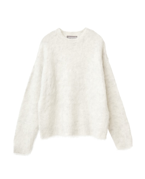 ロングシャギークルーネックプルニット 詳細画像 ライトグレー 11