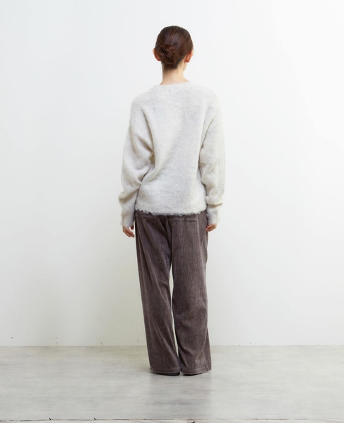 ロングシャギークルーネックプルニット 詳細画像 ライトグレー 6