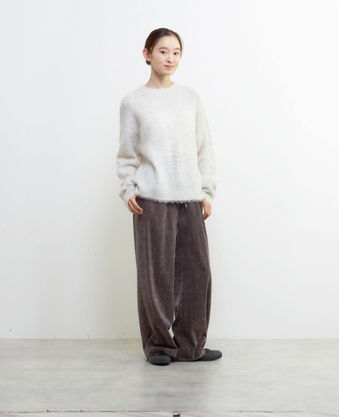 ロングシャギークルーネックプルニット 詳細画像 ライトグレー 9