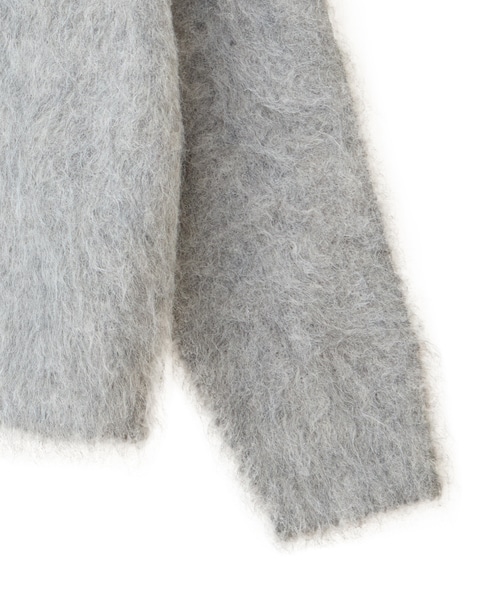 ロングシャギークルーネックプルニット 詳細画像 ミディアムグレー 13