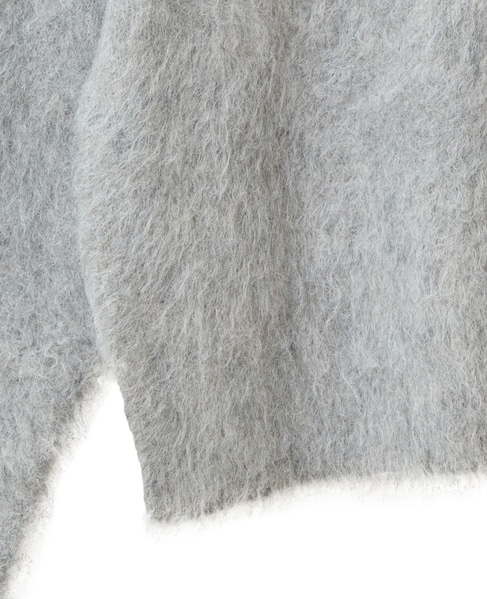 ロングシャギークルーネックプルニット 詳細画像 ミディアムグレー 14