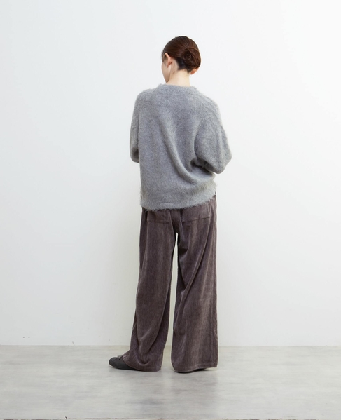 ロングシャギークルーネックプルニット 詳細画像 ミディアムグレー 6