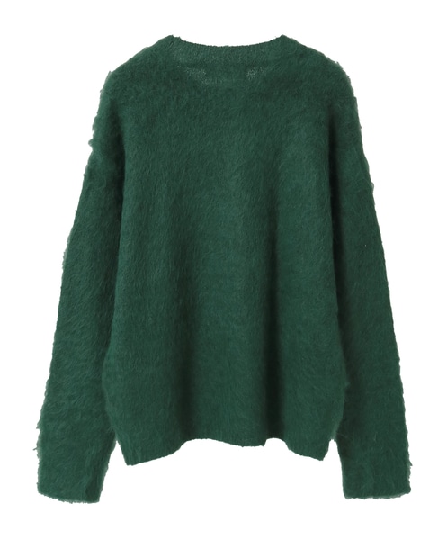 ロングシャギークルーネックプルニット 詳細画像 モスグリーン 12