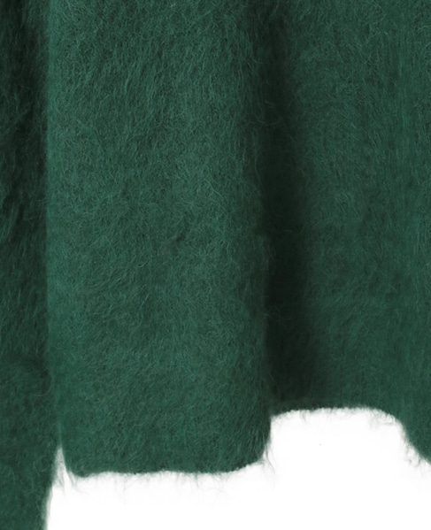 ロングシャギークルーネックプルニット 詳細画像 モスグリーン 15