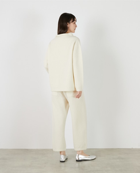 【LOURMARIN】ボトルネックニットプルオーバー 詳細画像 オフホワイト 6