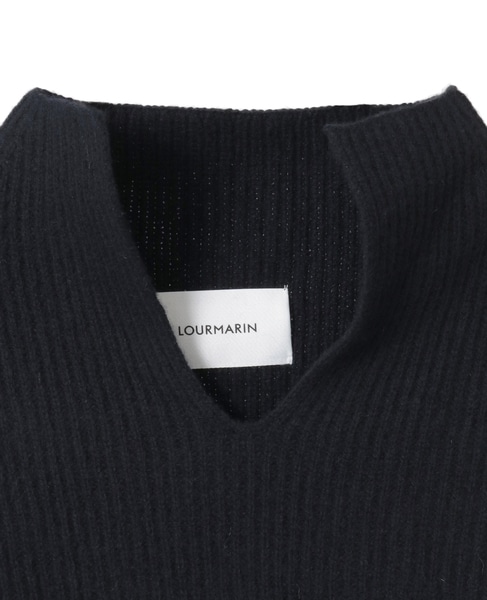 【LOURMARIN】ボトルネックニットプルオーバー 詳細画像 ネイビー 13