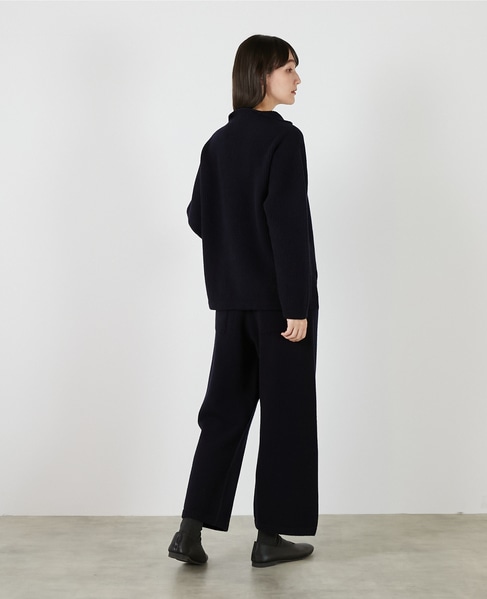 【LOURMARIN】ボトルネックニットプルオーバー 詳細画像 ネイビー 6