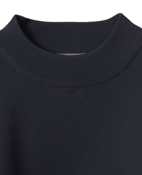 モックネックプルオーバー＆ロングニットスカートSET 詳細画像 ダークネイビー 12
