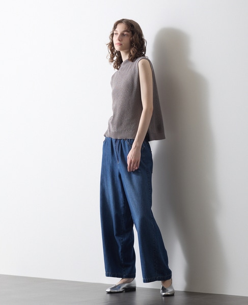 ボトルネックノースリーブニット 詳細画像 グレー 2