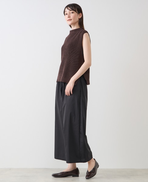 ボトルネックノースリーブニット 詳細画像 ブラウン 3