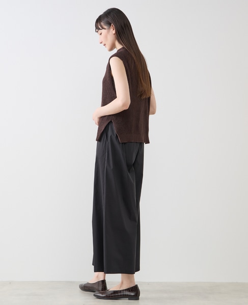 ボトルネックノースリーブニット 詳細画像 ブラウン 4