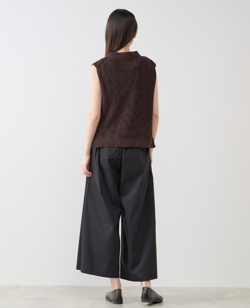ボトルネックノースリーブニット 詳細画像 ブラウン 5