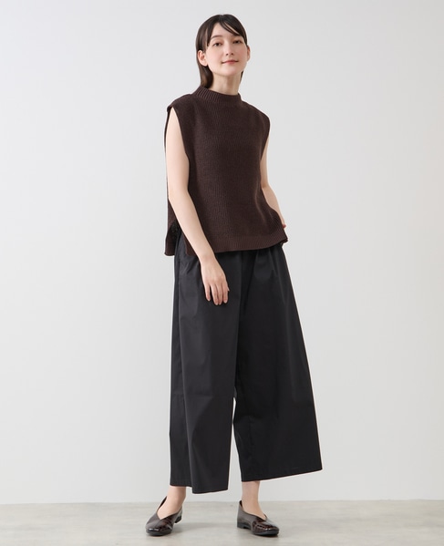ボトルネックノースリーブニット 詳細画像 ブラウン 7