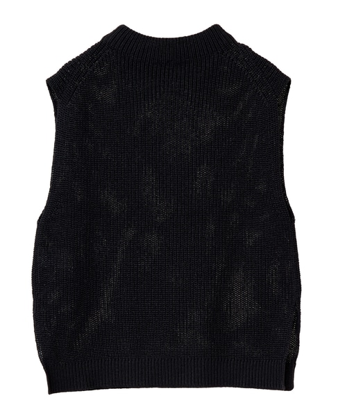 ボトルネックノースリーブニット 詳細画像 ブラック 10