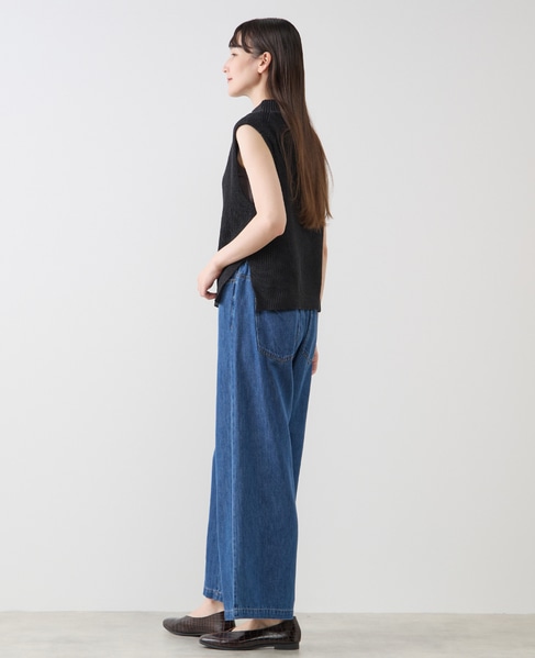 ボトルネックノースリーブニット 詳細画像 ブラック 5