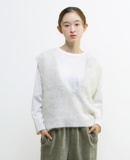 ロングシャギーVベスト